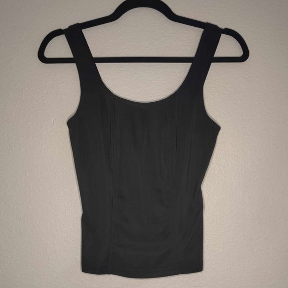 Black Fancy 90's Thick Strap Tank Top - Picture 1 of 4